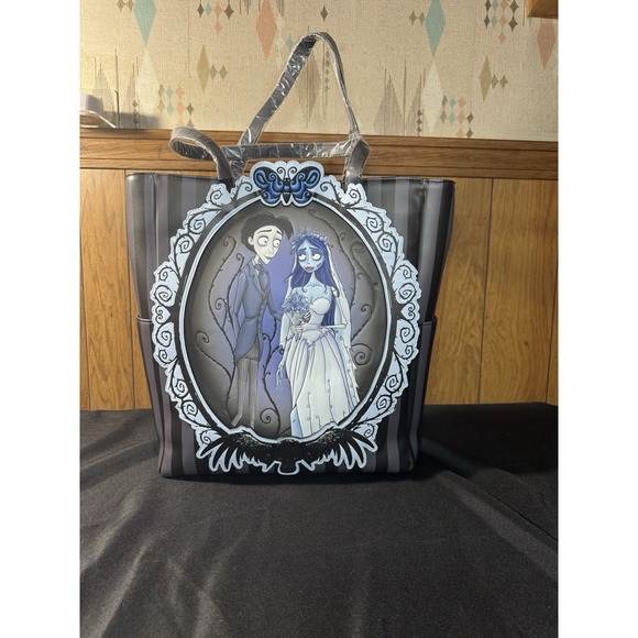 Loungefly Handbags - Loungefly Corpse Bride Victor & Emily Tote Bag Large NWT